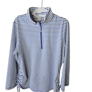 Women's Zenergy by Chico's 1/2 Zip Long Sleeve Top Size 2 {US 12-14}